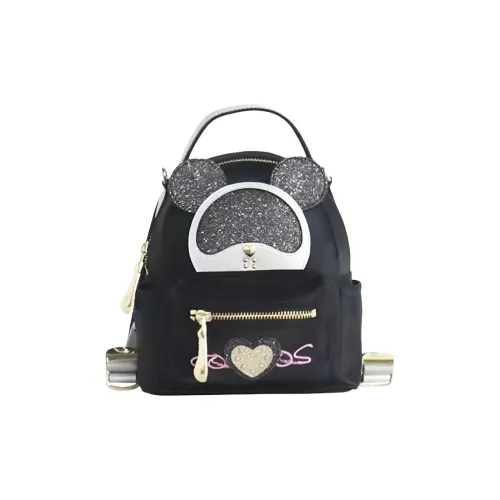 COSMOS BEAR Импортная ткань с микрофиброй большой женский рюкзак черного цвета