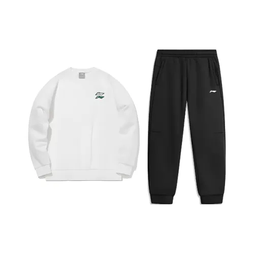 Лайнер Повседневная Спортивная Одежда Унисекс Milky Белый+Черный