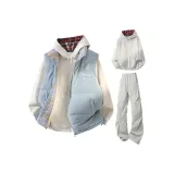 Синий + Светло-серый, штаны + Бело-серый, свитшот