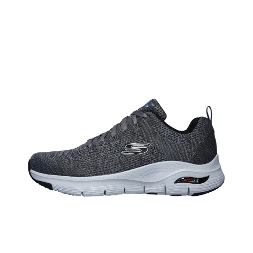 Skechers Arch Fit Slip-Resistant Дышащий And Поддерживающий Обувь для ходьбы Мужской Серый