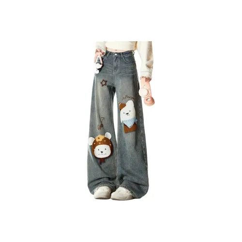BEAR UNION Blue Women's Jeans BEAR UNION Синий Женские Джинсы