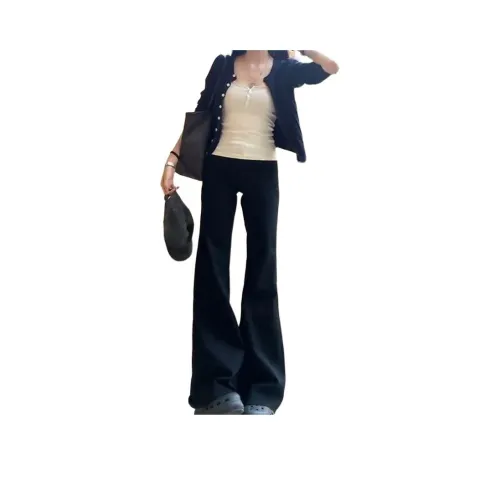 YICHEN Черные Женские Джинсы