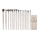 15 шт Позолоченная кисть для теней, макияж, одежда, наборы + сумка