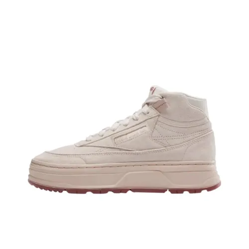 REEBOK CLUB C GEO MID Топ Скейтборд Кроссовки Женские Бежевые