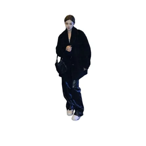 MDEHT Черный Женские Бархатные Куртки