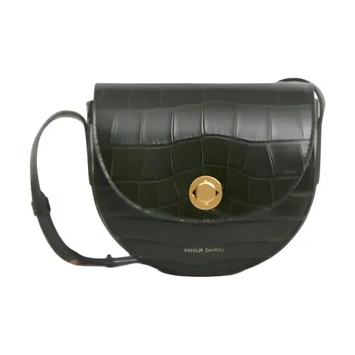 MANSUR GAVRIEL Телячья кожа Седло Сумка Сумка через плечо Мини Женская Зеленая