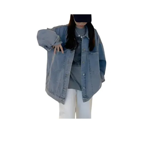 ALPLUME MY 2038 Светло-Синий Женские Джинсовые Куртки