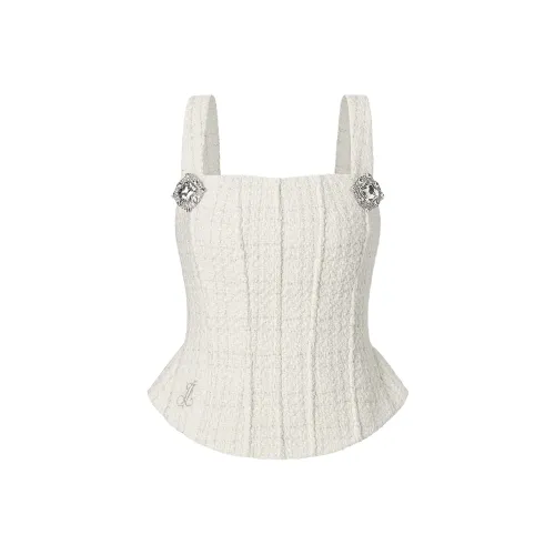 TAMMY TANGS Экрю Женские Майки