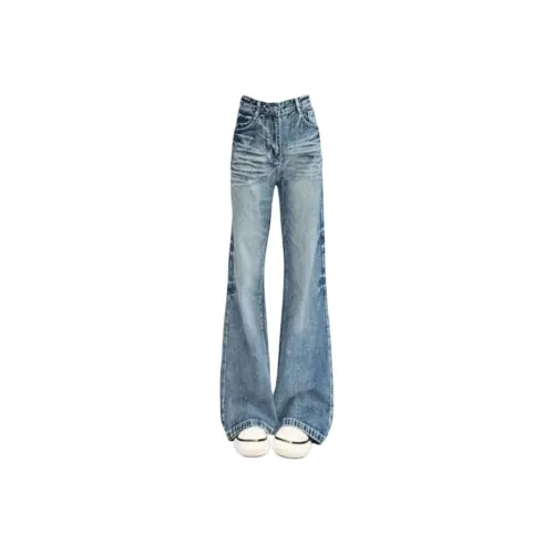 YICHEN Винтажные синие женские джинсы