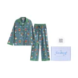 Зеленый клетчатый текстура медведь клетчатый коробка