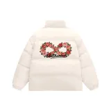 Абрикосовый хлопковый пуховик