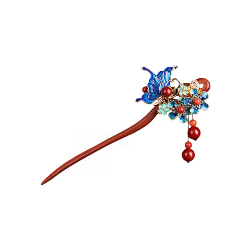 Puente Красный Сандаловое дерево Шпильки для волос Женские