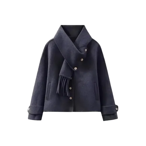 MDEHT Темно-серый Женский Пальто