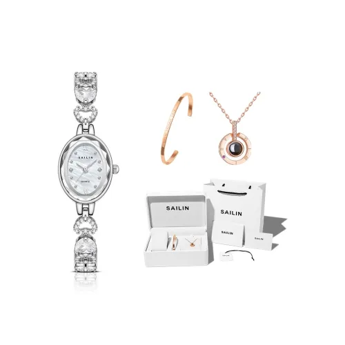 SAILIN Кварцевый механизм стальной ремешок женские часы многоцветный циферблат