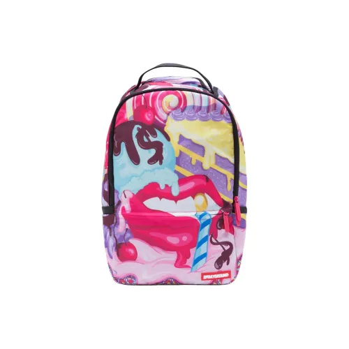 SPRAYGROUND 900D Водонепроницаемый Рюкзак из ткани стандартный унисекс розовый и фиолетовый