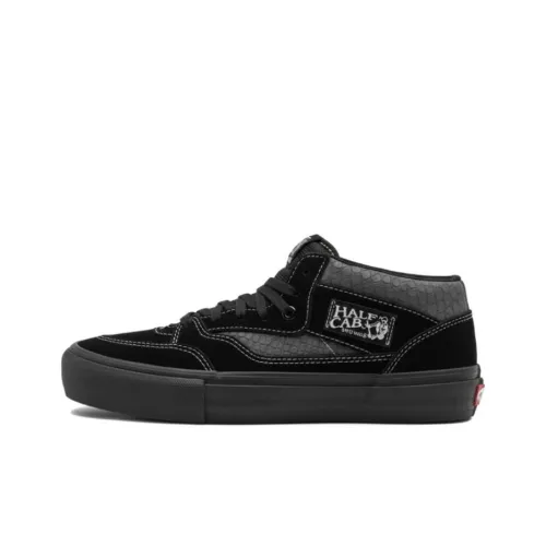 VANS Pro Skate Croc Pro '92 Легкий MID Топ Кроссовки для скейтбординга Унисекс Черный воин