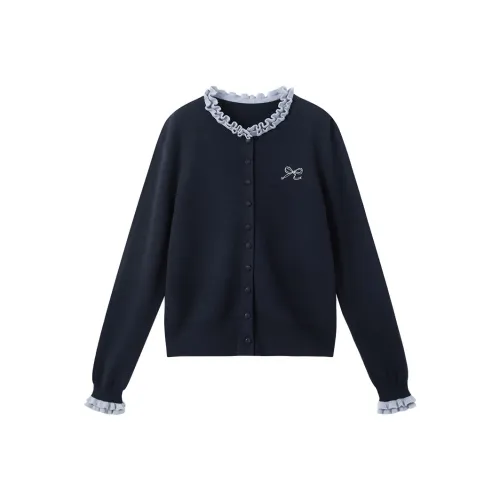 XIANGYING Темно-синие женские свитера