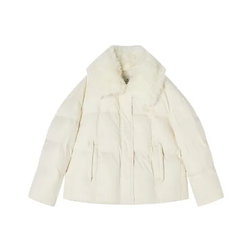 XIANGYING Цапельно-белый Женские Пуховики