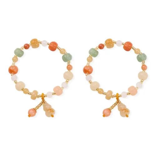 DVNRR Золотистый Шелк Нефрит Браслеты Женские