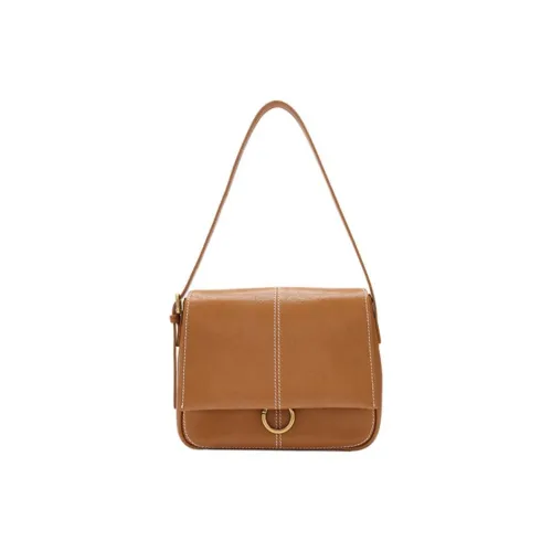 HONGU Сумка через плечо из коровьей кожи женская коричневый оливково-зеленый