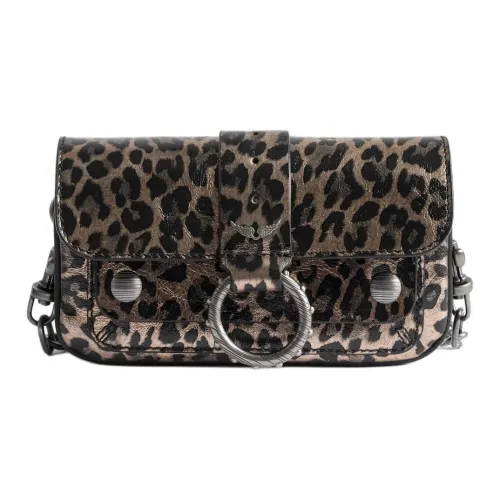 Zadig Voltaire Сумка через плечо из коровьей кожи мини-сумка женская черная коричневая