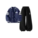 [Thickened и с флисовой подкладкой] Мода Стиль Babu K Графитовый Серый + HU Длинный крючок и петля Babu K Черный