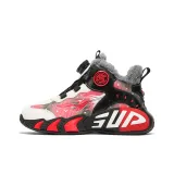 Чёрный Красный Утеплённая Обувь