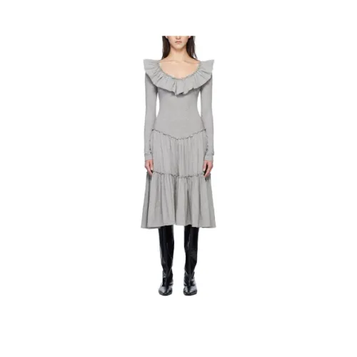 PALOMA WOOL Длинное платье с длинными рукавами женское