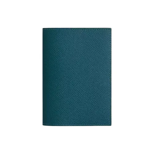 HERMES Простота Epsom Телячья кожа Защитный чехол Женские 1P Colvert Утино-зеленый