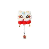 Заколка для волос "Танец льва" с ажурным колоколом