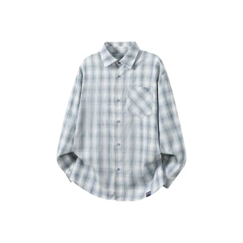 AULDEY Синий Унисекс Рубашки