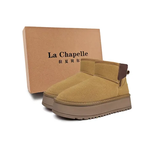 La Chapelle Платформа Fashion Casual Утепленная обувь Теплоизоляционный Устойчивый к истиранию Зимняя обувь Женская CAMEL