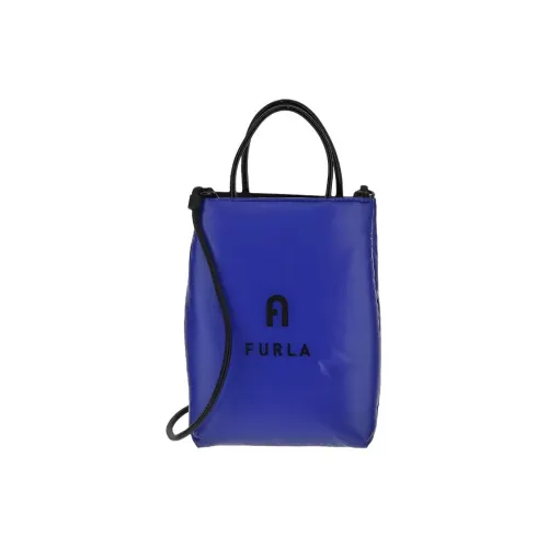 Furla Opportunity Кожа Сумка через плечо Сумка Мини Женская Синяя