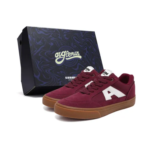 OUGLEMEN Обувь Износостойкая и Противоскользящая Низкие Кроссовки для Скейтбординга Мужские