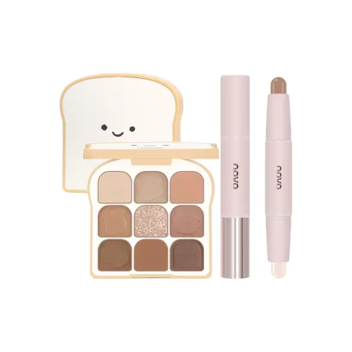 NOVO JINGCAI Ruoyan Тост Кисть для теней Palette Двойная головка Тень Stick Хайлайтер Easy to Blend Matte