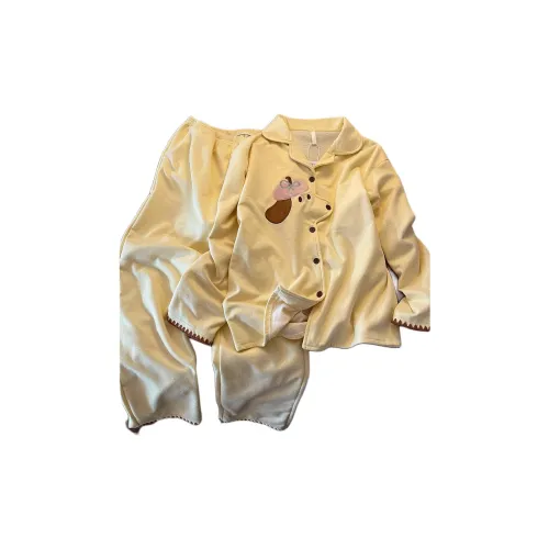 MUQINGQING Заварной Комплекты одежды Женские Пижамные комплекты