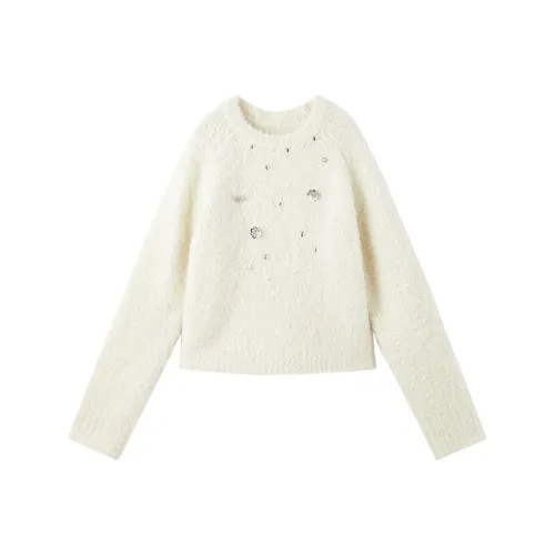 XIANGYING Цапельно-белый Женские Свитера