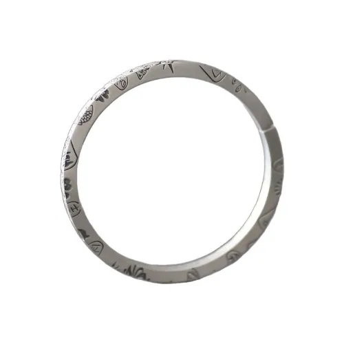 WUYIFEI Медный никелевый сплав с толстой серебряной покрытием браслеты унисекс