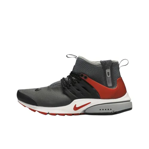 Nike Air Presto MID Топ Беговые кроссовки Мужской Серый