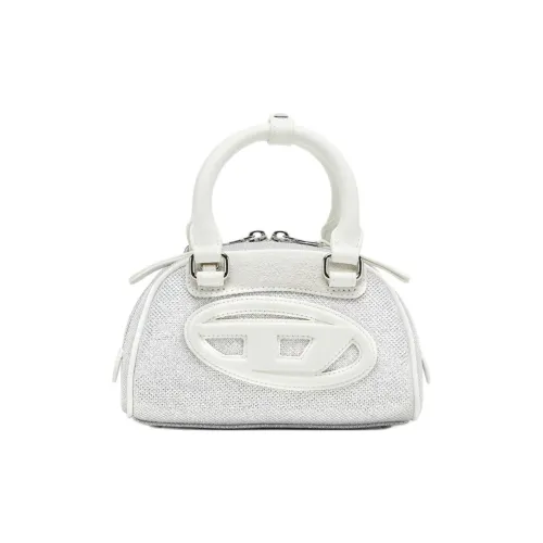 DIESEL Полиуретан с Полиэстер Сумка Мини Женская Белая и Серая