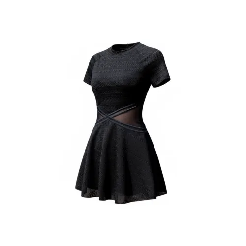 DUOCAI Короткое платье с короткими рукавами женское