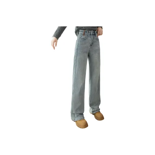 SIBAISHE Светло-синие женские джинсы