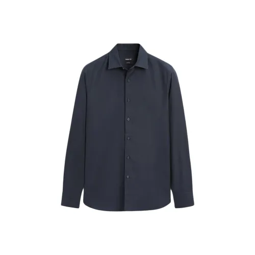 Massimo Dutti Мужские Синие Рубашки