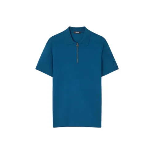 VERSACE Fw25 Поло Мужское Синее