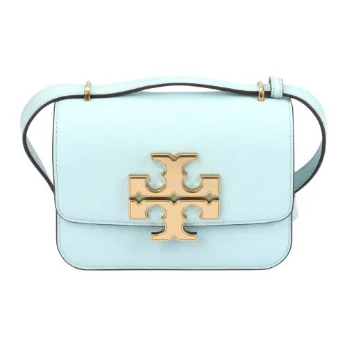 TORY BURCH ELEANOR Зернистая текстура кожа кожа сумка через плечо маленькая сумка женская небесно-голубой