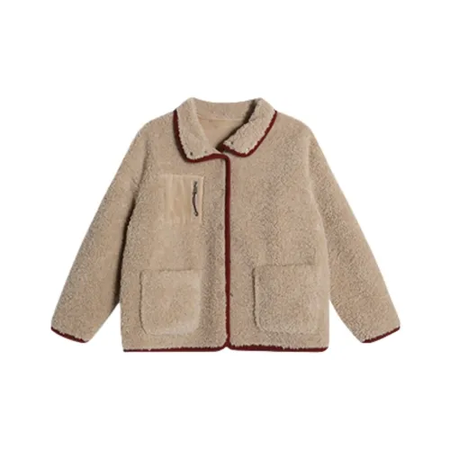 YGPRW Хаки Женские Бархатные Куртки