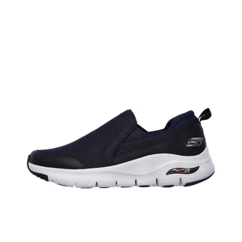 Skechers Arch Fit Амортизация Устойчивость к истиранию Дышащая Поддерживающая Обувь для ходьбы Мужская Морской синий