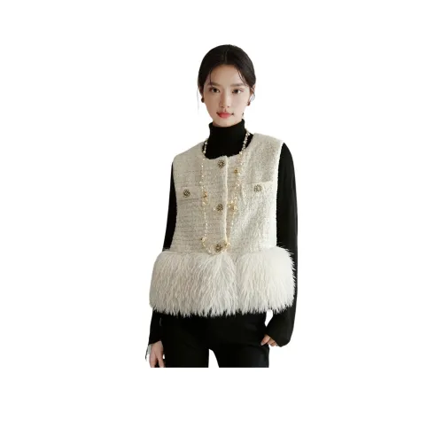 Wbwq Белый Женский жилет