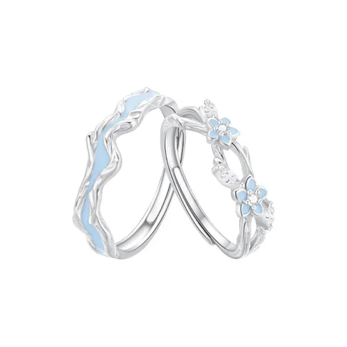 QUIET LOVE Искусственный топаз кольца унисекс