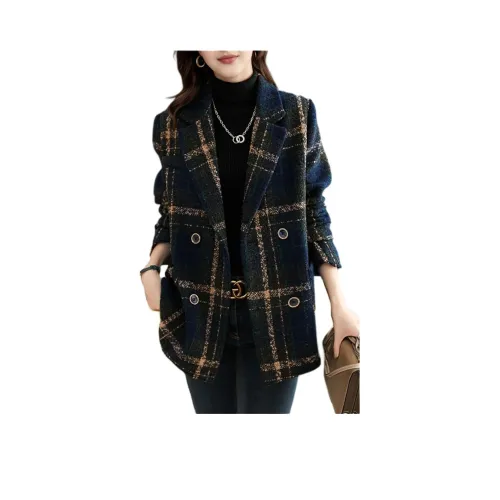 Langqing Темно-синий Бесплатная доставка с брендированным наклейкой Женское пальто